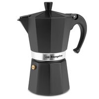 orbegozo kfn 610 cafetera italiana de aluminio para 6 tazas negro