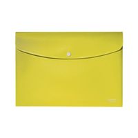 leitz recycle document wallet plastic a4 yellow pack of 10 46780015