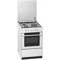 meireles g 1530 dv w1 cocina de gas butanopropano 3 zonas 52cm  horno 55l blanca