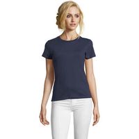 sols camiseta camiseta imperial fit color french marino-100 algodon para mujer