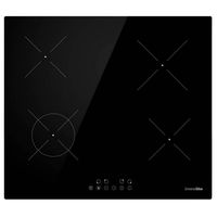 universal blue vega 6064b placa vitroceramica 4 zonas cristal negro