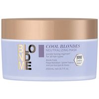 schwarzkopf acondicionador blondme cool blondes neutralizing mask para mujer