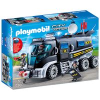 playmobil city action camion swat con luces y sonido 9360