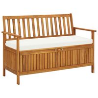 vidaxl banco de almacenaje de jardin madera maciza acacia 120x63x84 cm