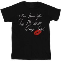 gossip girl camiseta manga larga you know you love me para mujer