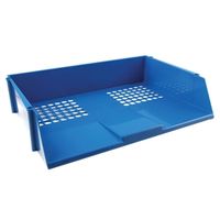 q-connect wide entry letter tray blue ref kf21689