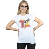 marvel camiseta manga larga mjolnir para mujer