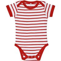 sols camiseta body bebe a rayas-100 algodon peinado ringspun para nino