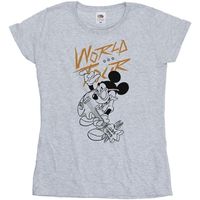 disney camiseta manga larga world tour para mujer