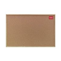 nobo classic office cork noticeboard with natural oak