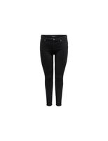 pantalon only carpower mid ph up rea3659 black denim mujer