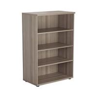 mezzo book case 1200 with 3 shelves - grey oak - wds1245go