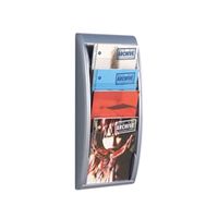 fast paper quick fit system wall display 4xa4 silver 406135