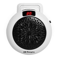 orbegozo cr 4000 mini calefactor ceramico 600w blanco