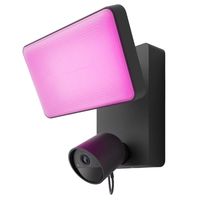 philips hue secure flood light proyector y camara de seguridad exterior fullhd negra