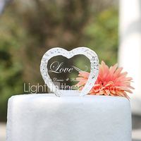 decoracion de pasteles personalizado pareja clasica  corazones cristal matrimonio  despedida de soltera  aniversario tema jardincaja