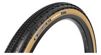 cubierta de gravilla panaracer gravelking sk  700 mm tubeless ready plegable zsg gravel compound beadlock tufftex  negro beige sidewall