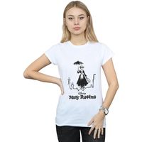 disney camiseta manga larga rooftop landing para mujer