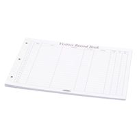 concord cd14p white 50 sheet refill for visitors book