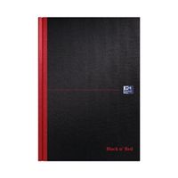 black n red book casebound 90gsm ruled 384pp a4 - 100080473