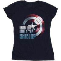 marvel camiseta manga larga wield the shield para mujer