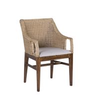 sillon de ratan marron