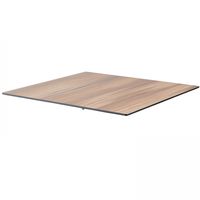 tablero laminado de mesa de 70x70 cm en roble oscuro