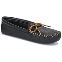 minnetonka mocasines double deerskin softsole para hombre