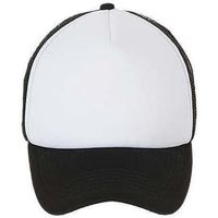 sols gorro bubble blanco negro-gorra de malla de 5 paneles para mujer