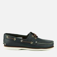 timberland mens classic leather 2-eye boat shoes - uk 7