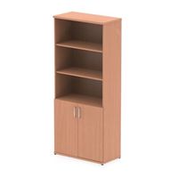 impulse 2000 cupboard open shelves beech - i000047