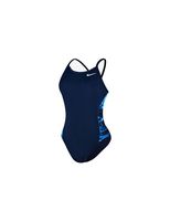 banador de natacion nike racerback one piece mujer navy