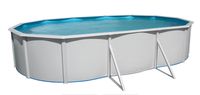 piscina desmontable galvanizada oval 120x366x640 cm