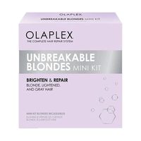 olaplex unbreakable blondes mini kit - olaplex - la rutina semanal de reparacion intensiva para un cabello rubio mas brillante fuerte y visiblemente