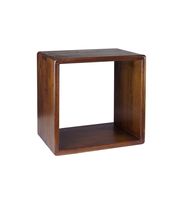 estante de pared cuadrado de madera marron anch 40 cm