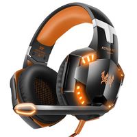 klack auriculares gaming led para ps4pcxbox naranja