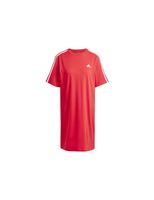 vestido adidas essentials 3 bandas single boyfriend mujer rojo