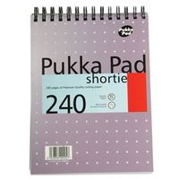 pukka pad ruled wirebound metallic shortie notepad 240 pages a5 pack 3