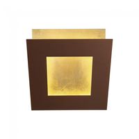 aplique de pared led dalia oro 18w