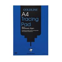 clairefontaine goldline professional tracing pad 90gsm a4 50 sheets