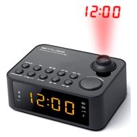 muse m178p radio reloj con proyeccion negro