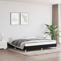 vidaxl cama sin colchon tela negro 180x200 cm