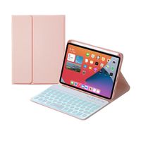 royal bailey hy006d funda con bluetooth teclado para ipad mini 6 rosa