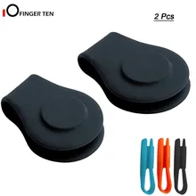 2 pcs golf hat clip silicone magnetic ball marker holder attach to your cap pocket edge belt clothes gift