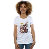 marvel camiseta manga larga merchandise royalties para mujer