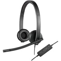 logitech h570e auriculares con microfono negros