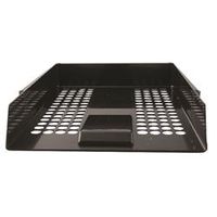 q-connect letter tray black cp159kfblk ref kf10050