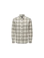 camisa only  sons gudmund checked hombre antique white