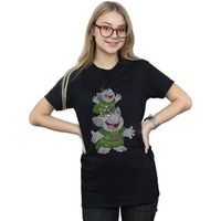 disney camiseta manga larga frozen handstacking trolls para mujer