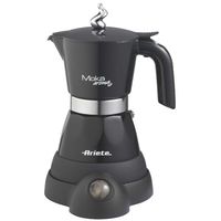 ariete moka aroma cafetera electrica 4 tazas 400w negro